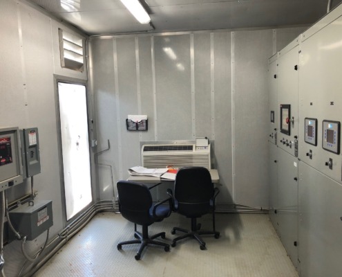 PEC unit completed with installed equipment by our customer